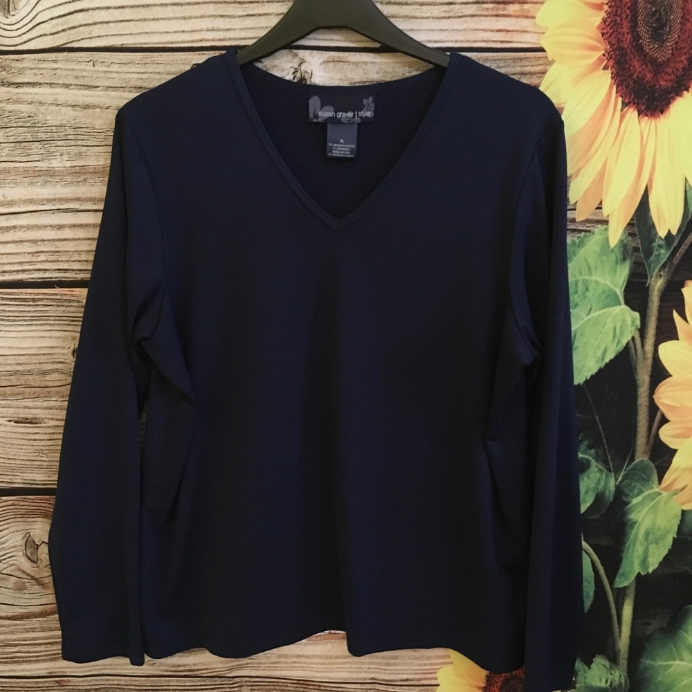 Susan Graver Long Sleeve Blouse
